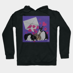 Bunny Anytime Valentines - Design Seventeen Hoodie